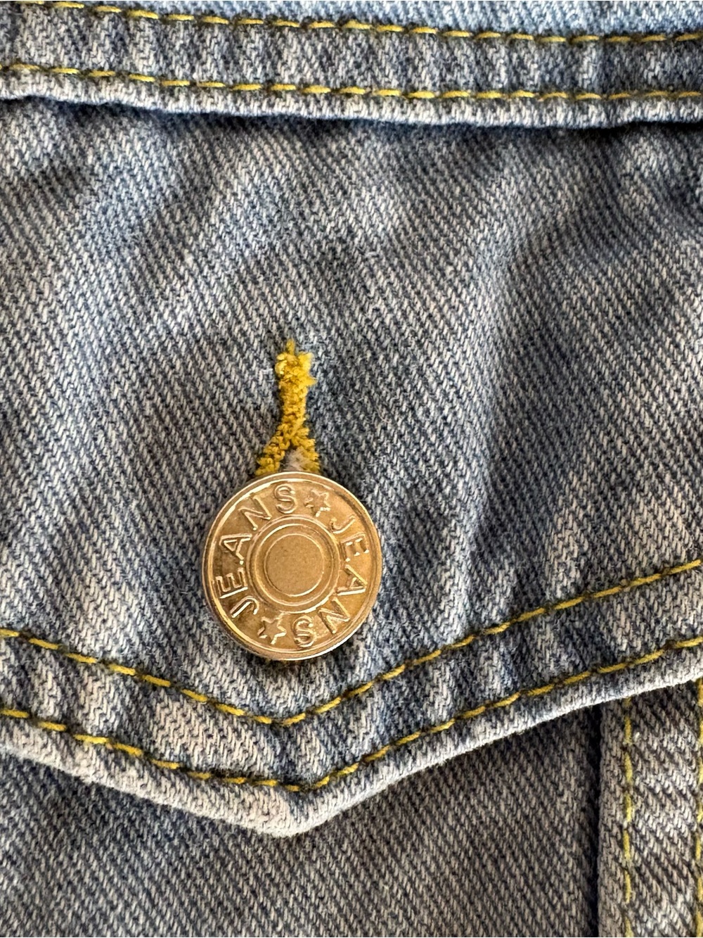 Oversized Cropped Light Wash Denim Jacket Raw Hem Inspired Heritage Americana - Picture 9 of 12